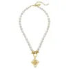 Geometric Bee Pearl Necklace sold by Susan Shaw