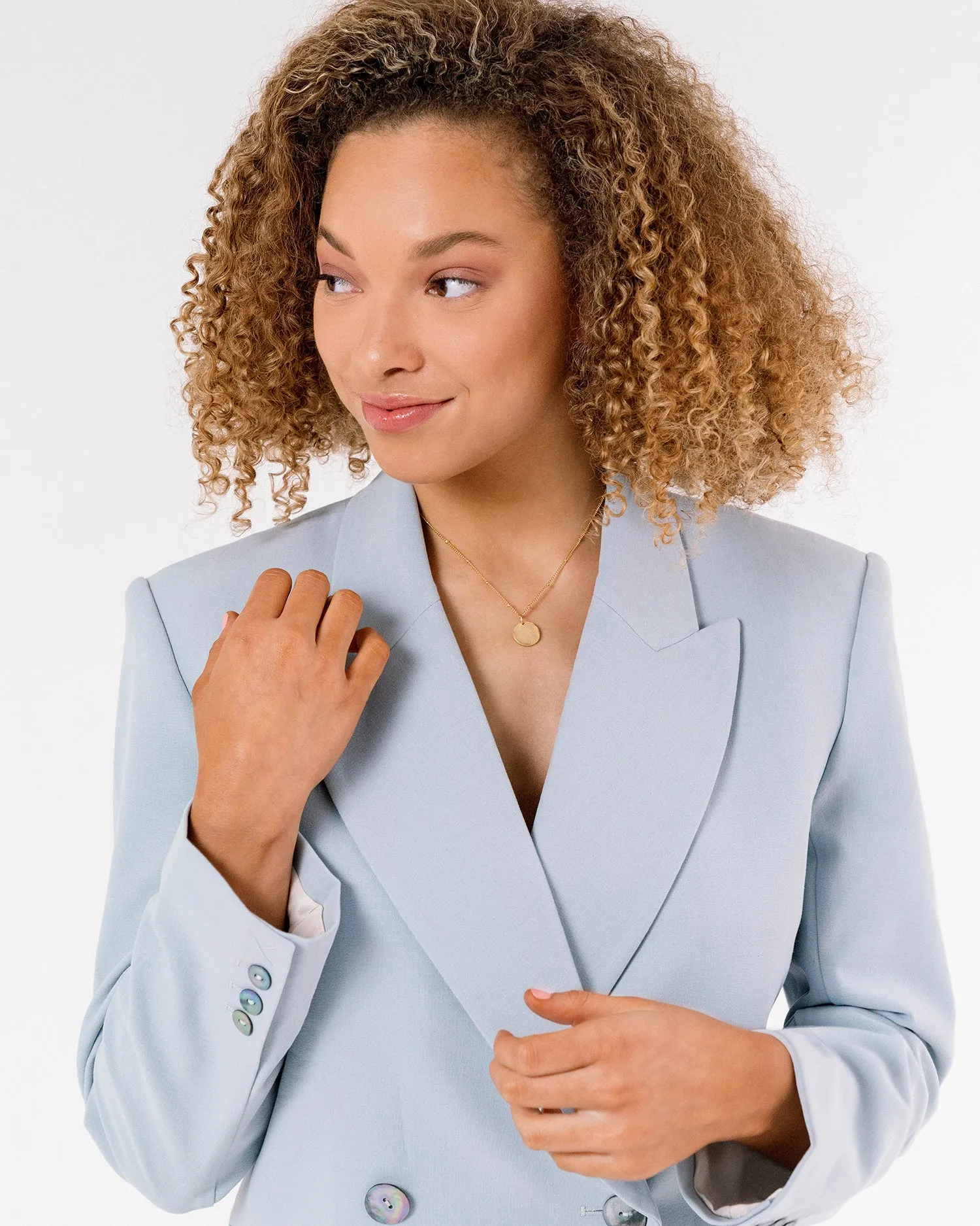 Dainty Disk Necklace sold by Susan Shaw product image thumbnail 2