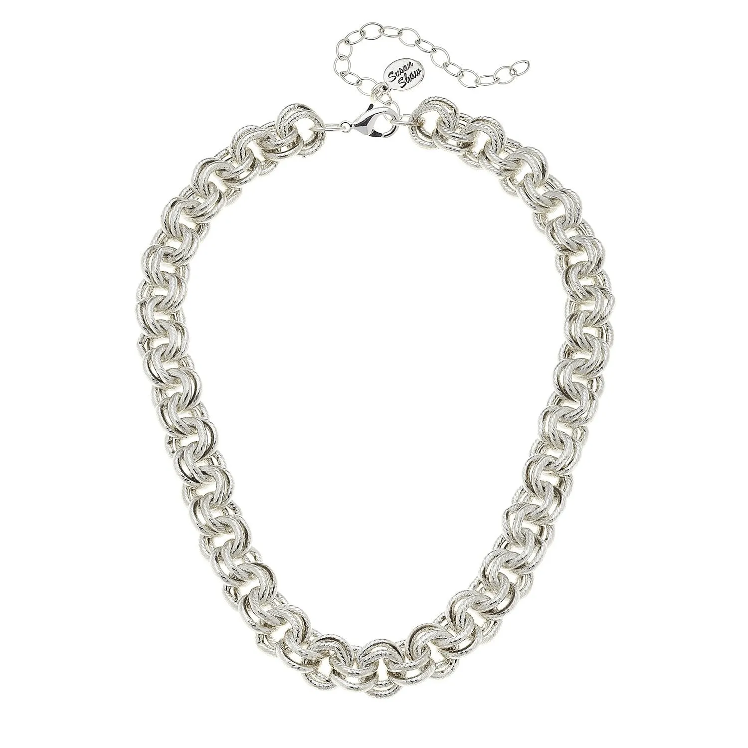 Double Link Chain Necklace sold by Susan Shaw product image thumbnail 5
