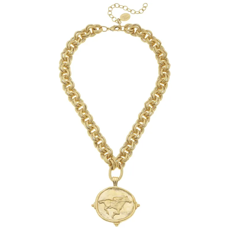 Race Horse Intaglio Necklace sold by Susan Shaw