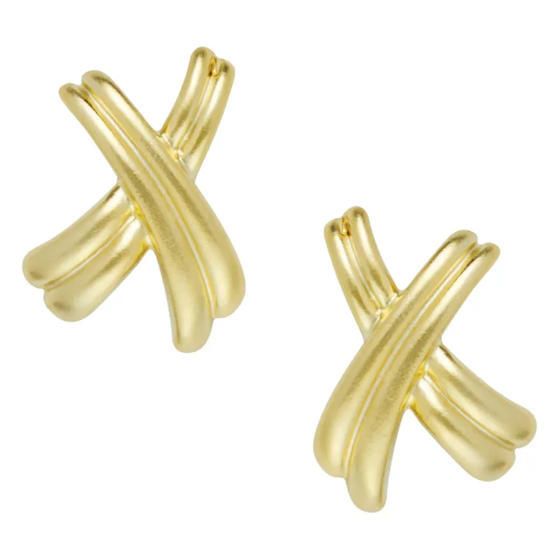 Ribbon X Studs sold by Susan Shaw