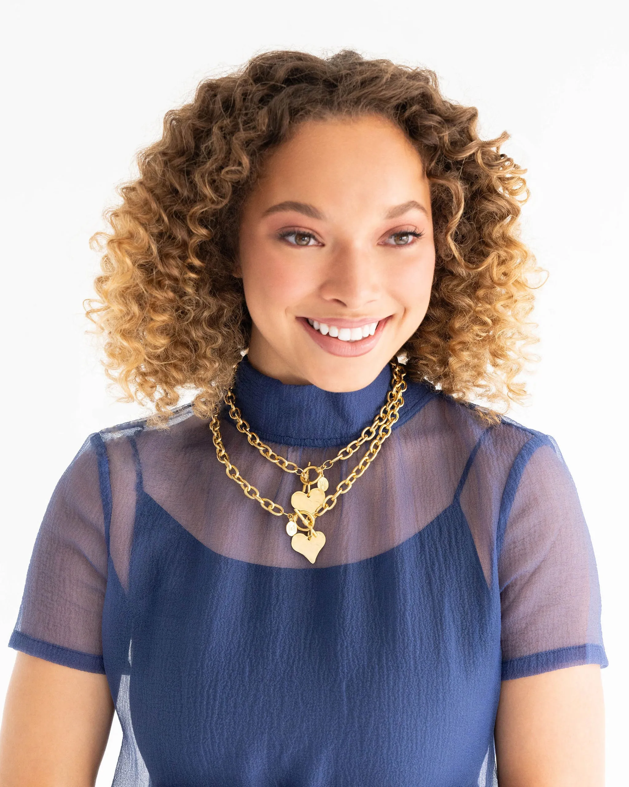 Heart Toggle Necklace sold by Susan Shaw product image thumbnail 3