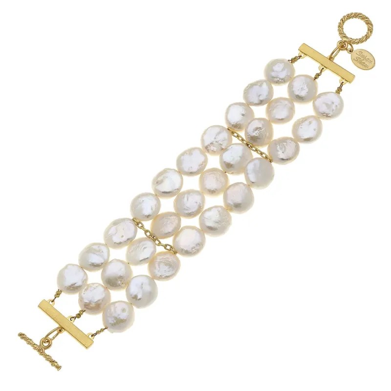 Coin Pearl Row Bracelet sold by Susan Shaw