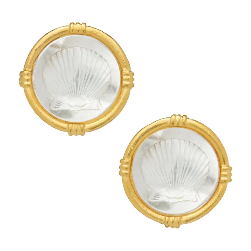Ida Seashell Studs sold by Susan Shaw