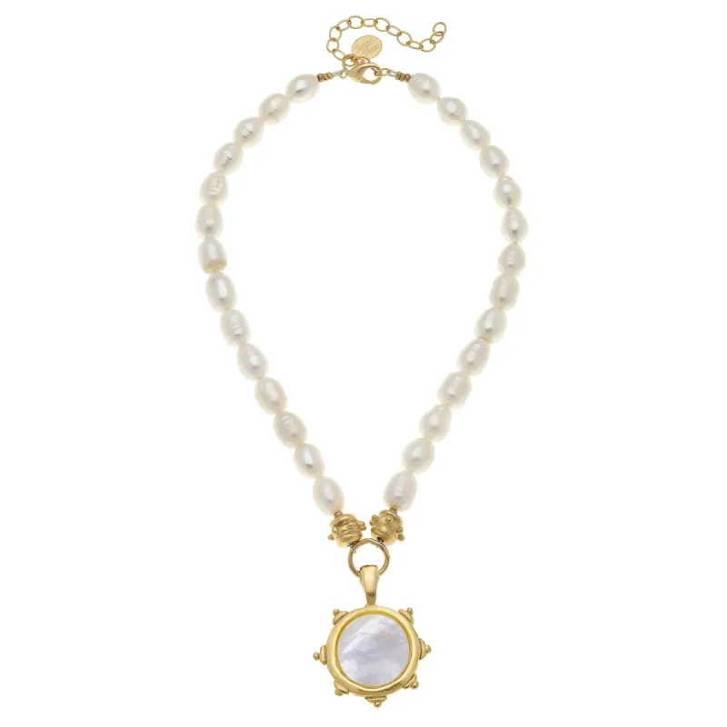 Mother of Pearl Florence Pearl Necklace sold by Susan Shaw
