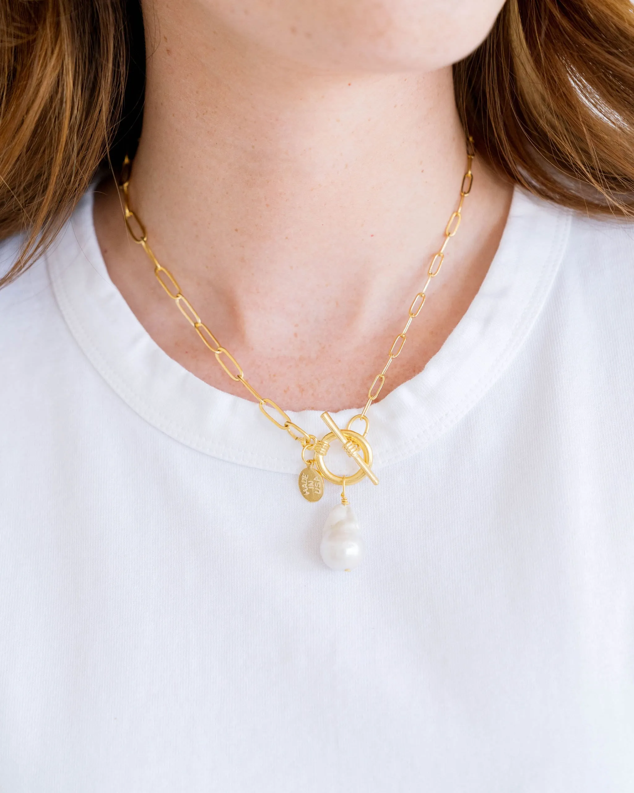 Katie Paperclip Necklace sold by Susan Shaw product image thumbnail 3