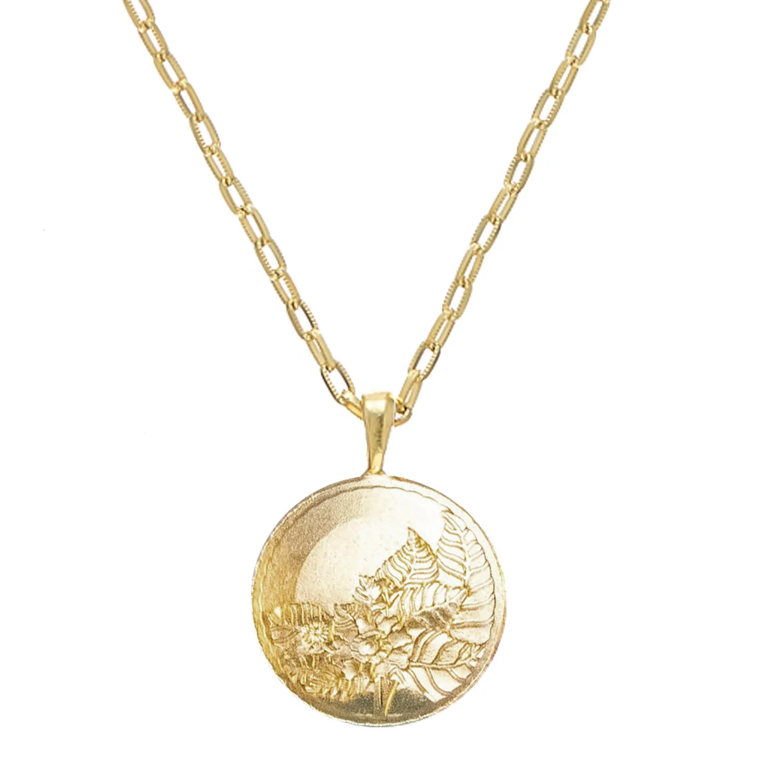 Tobacco Leaf Cable Necklace sold by Susan Shaw