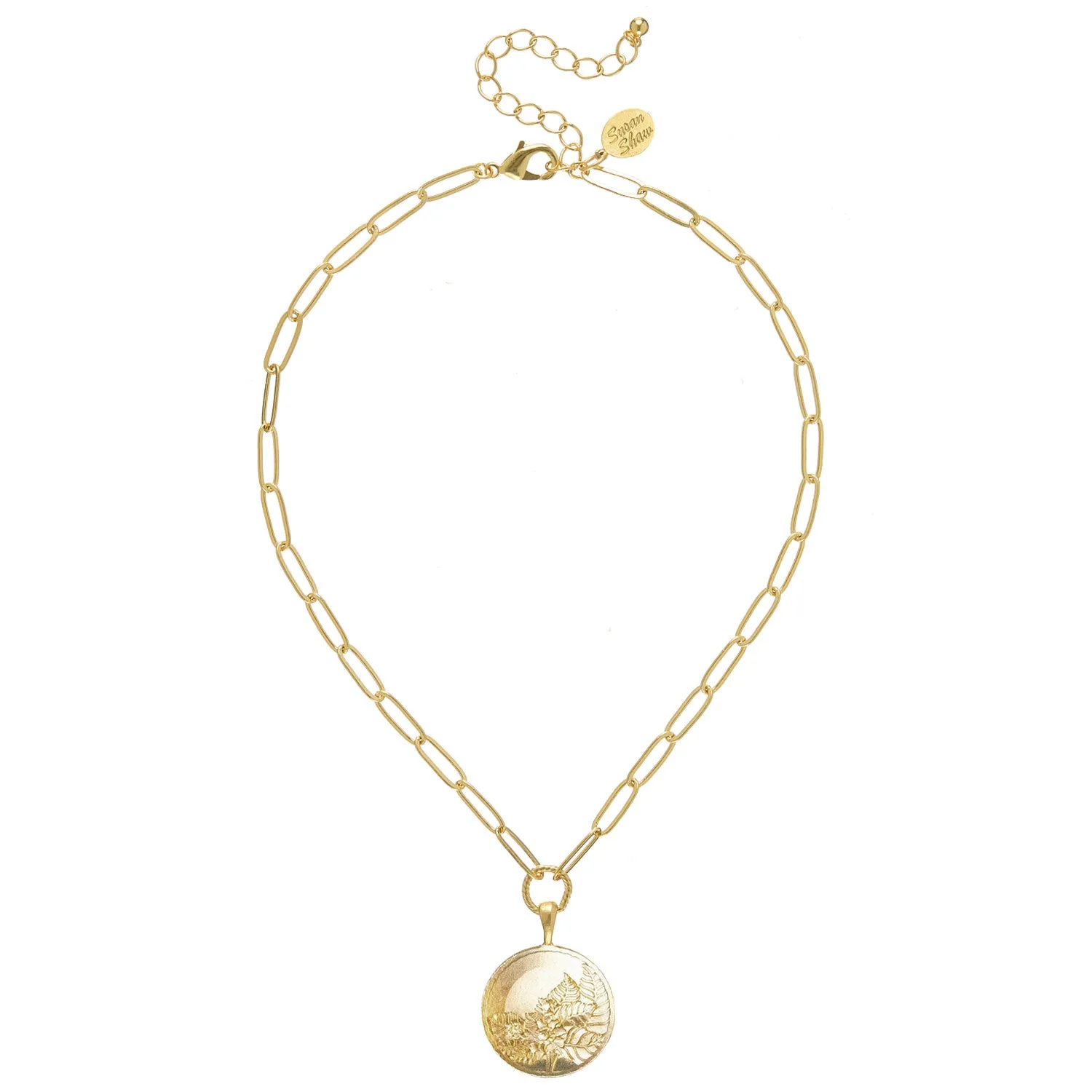 Tobacco Leaf Paperclip Necklace sold by Susan Shaw product image thumbnail 4