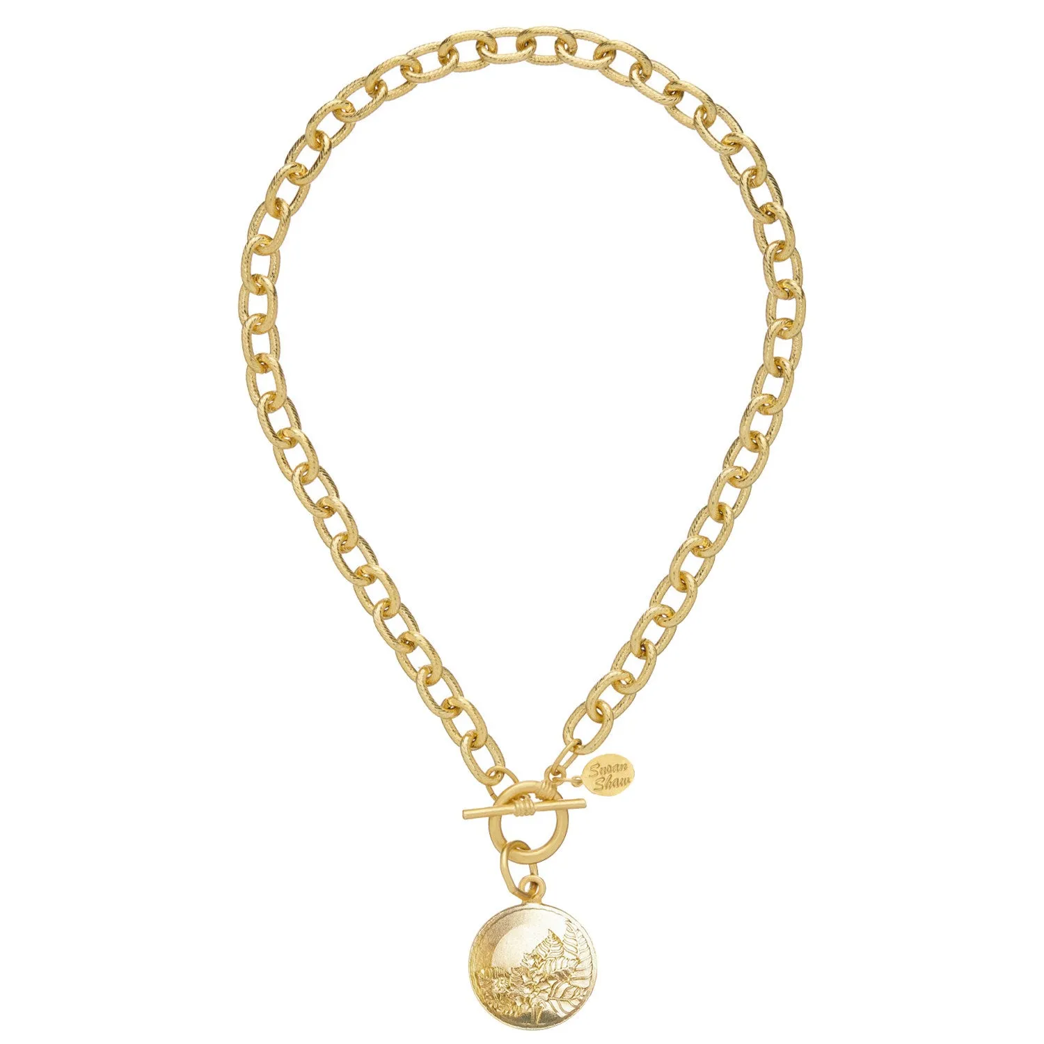 Tobacco Leaf Toggle Necklace sold by Susan Shaw product image thumbnail 4