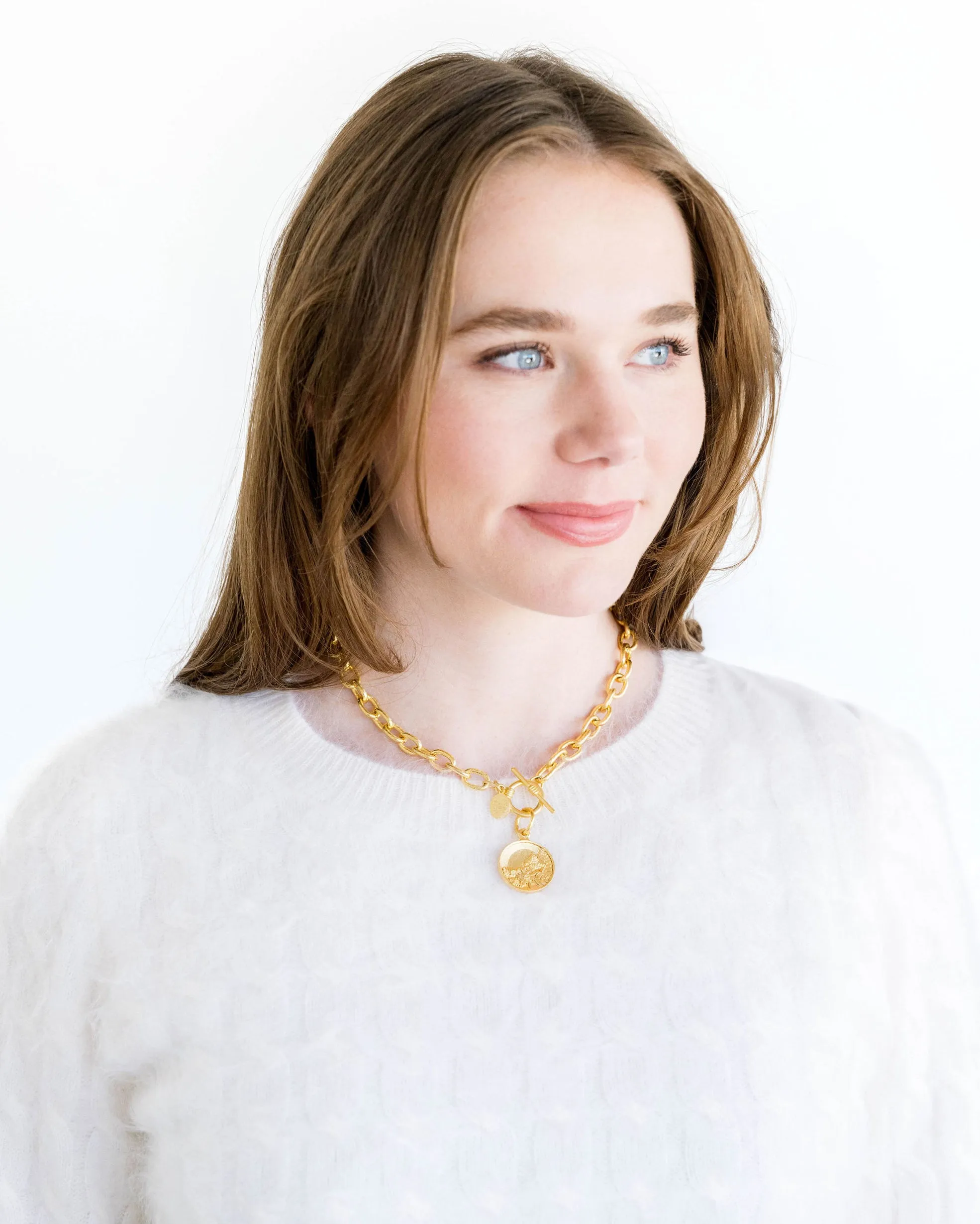 Tobacco Leaf Toggle Necklace sold by Susan Shaw product image thumbnail 2