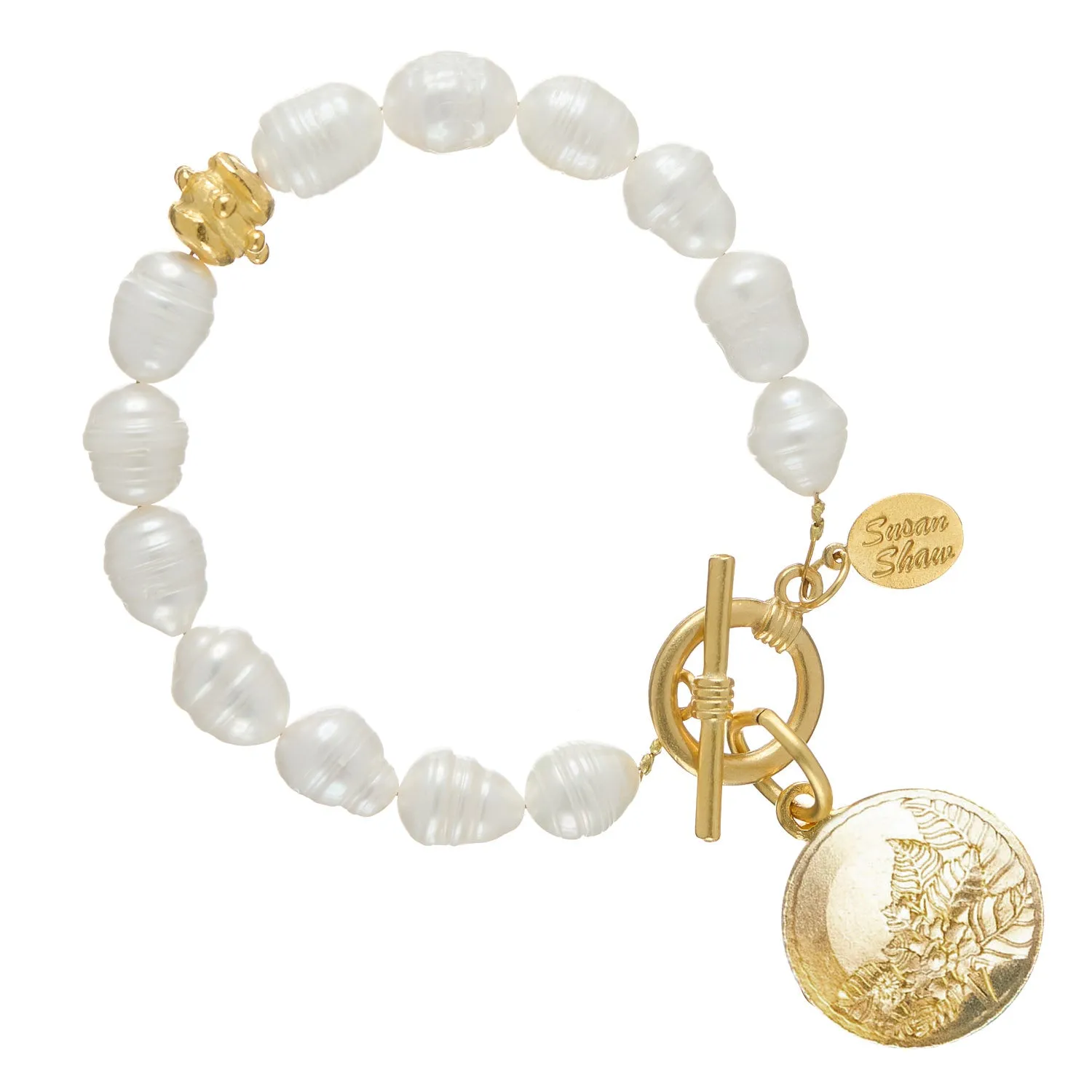 Tobacco Leaf Pearl Bracelet sold by Susan Shaw