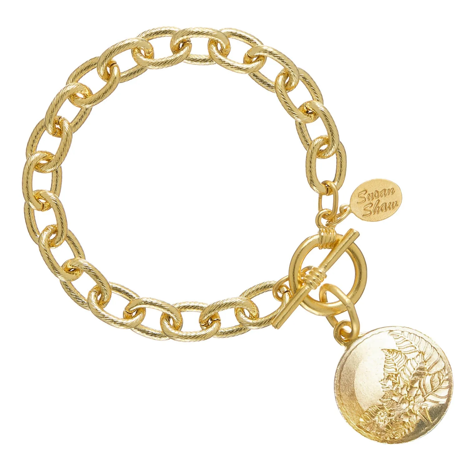 Tobacco Leaf Toggle Bracelet sold by Susan Shaw