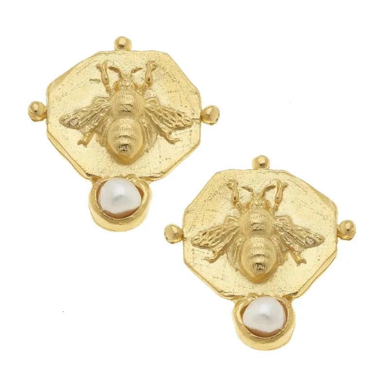 Pearl Bee Studs sold by Susan Shaw