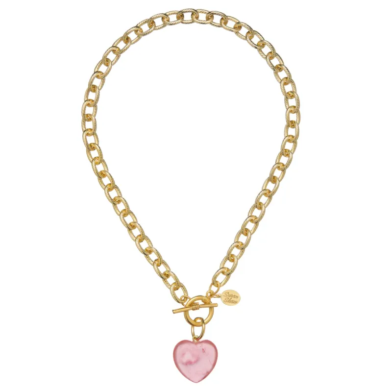 Stone Heart Toggle Necklace sold by Susan Shaw