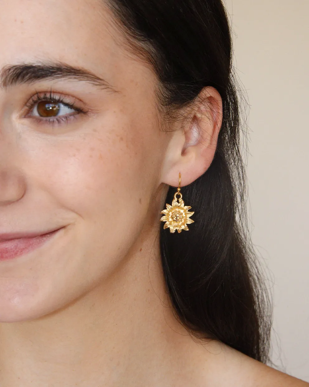 Sunflower Earrings sold by Susan Shaw product image thumbnail 2