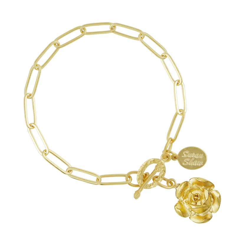 Rose Paperclip Bracelet sold by Susan Shaw