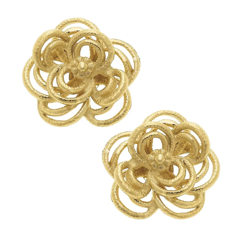 Abstract Flower Earrings sold by Susan Shaw
