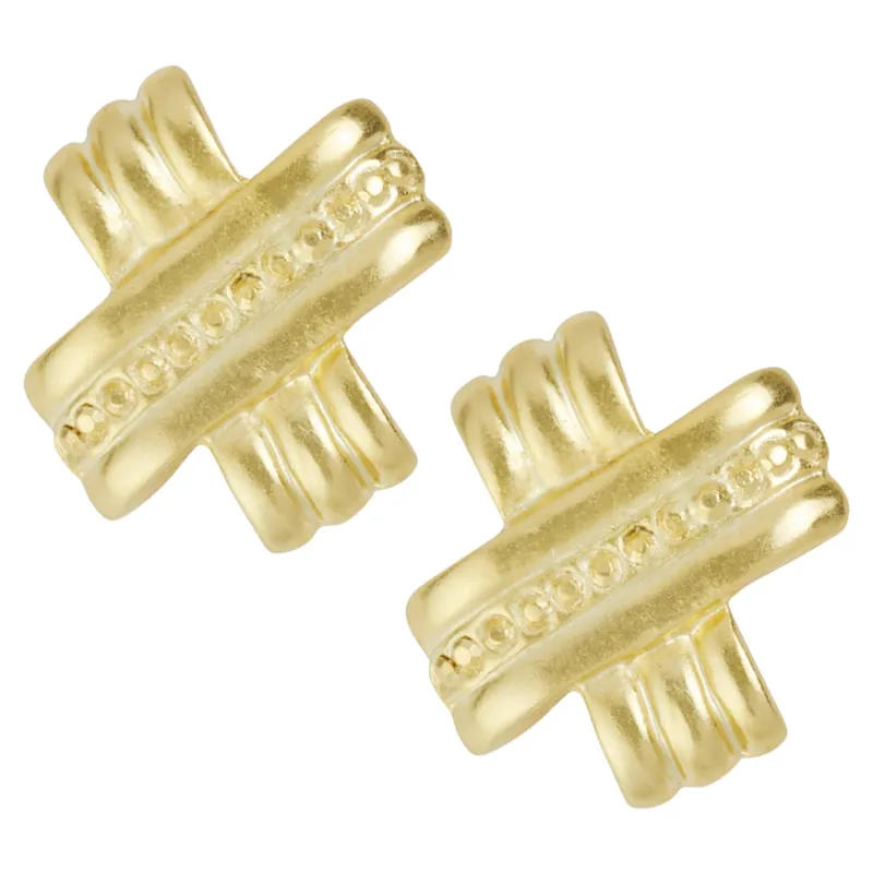 Large Clad X Studs sold by Susan Shaw