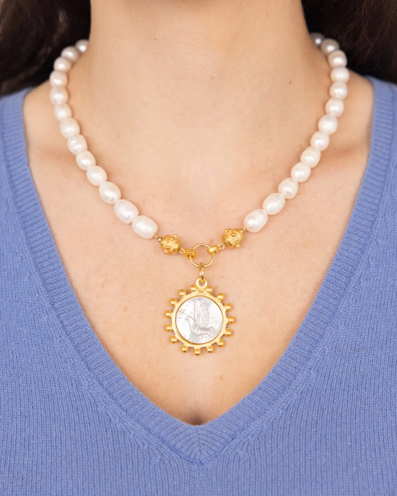 Erin Engraved Dove Necklace sold by Susan Shaw product image thumbnail 3