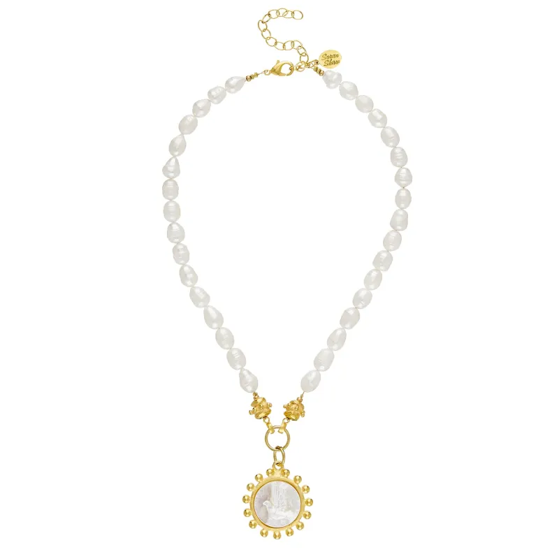 Erin Engraved Dove Necklace sold by Susan Shaw