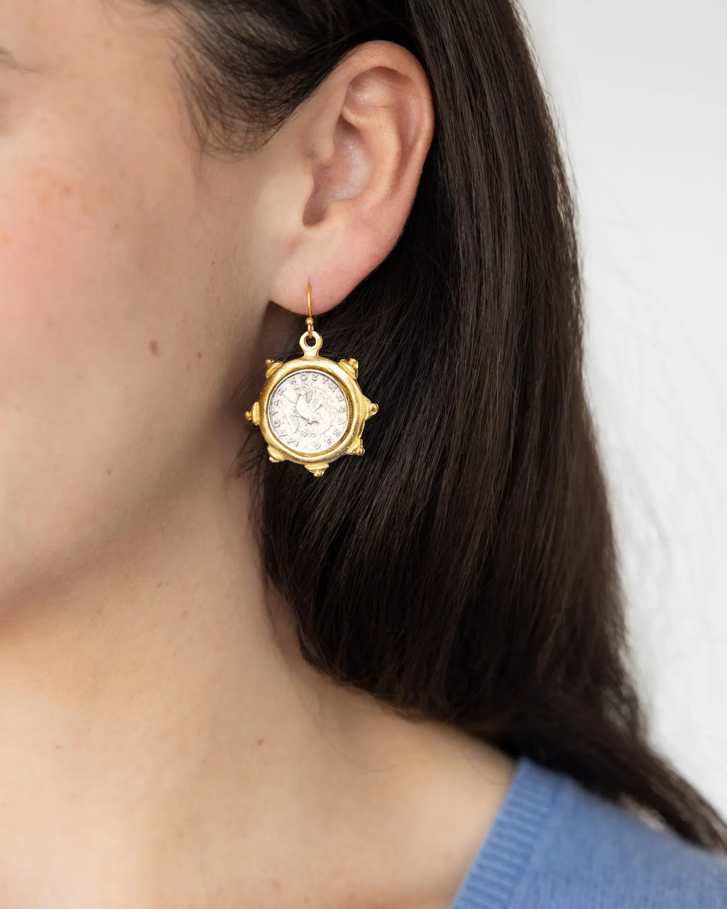 Dove Coin Earrings sold by Susan Shaw product image thumbnail 3