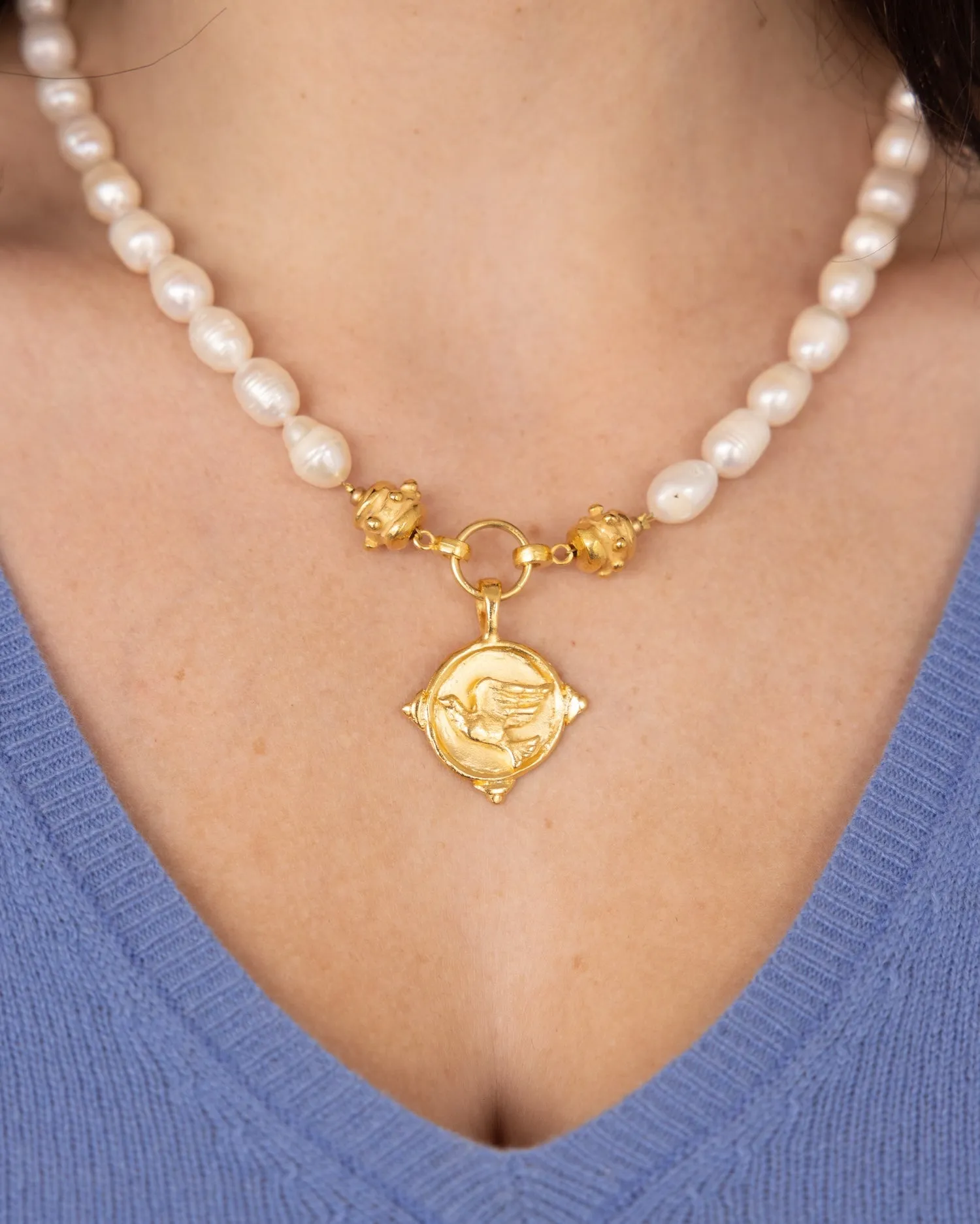 Dove Pearl Necklace sold by Susan Shaw product image thumbnail 3