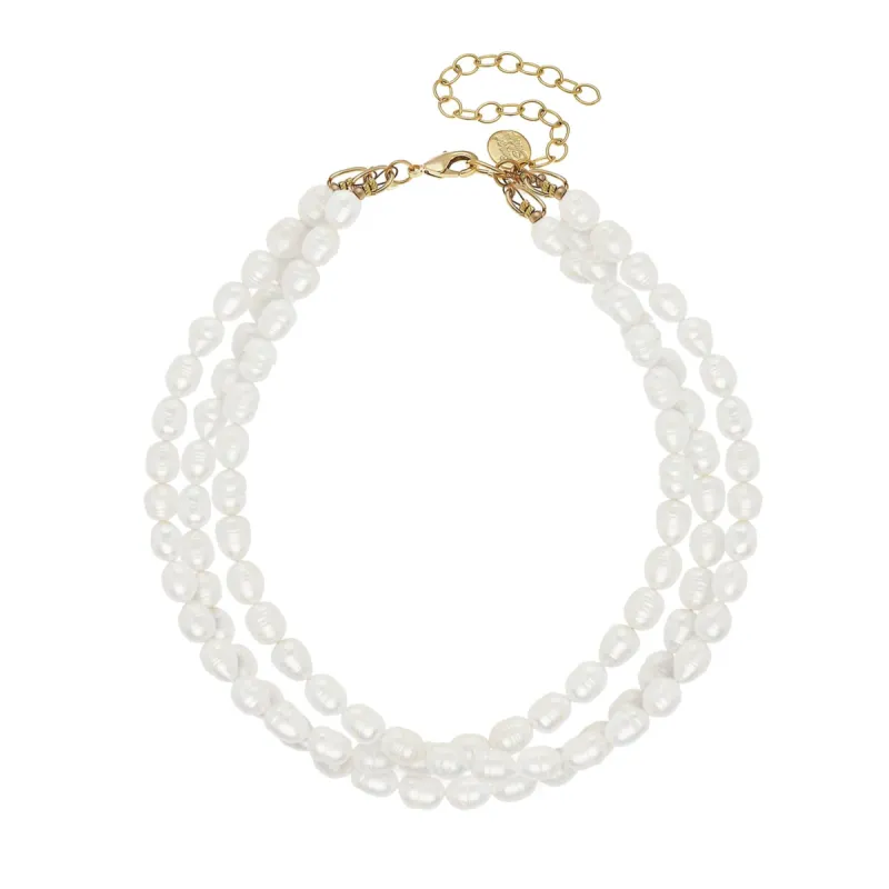 Triple Strand Pearl Necklace sold by Susan Shaw