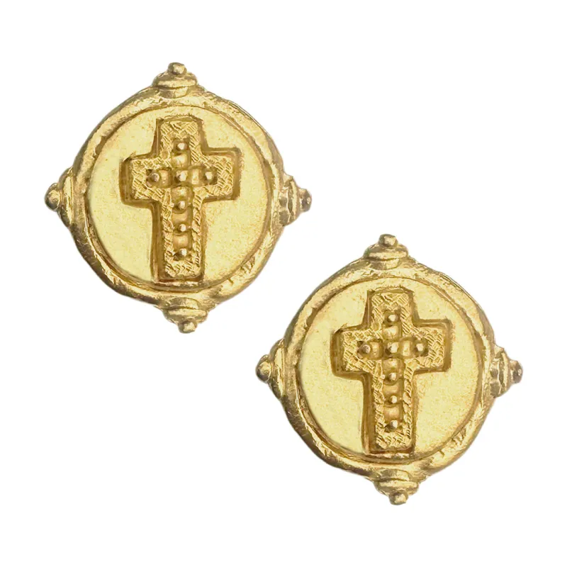 Cross Intaglio Studs sold by Susan Shaw