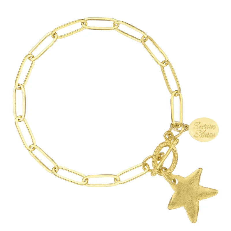 Petite Star Paperclip Bracelet sold by Susan Shaw