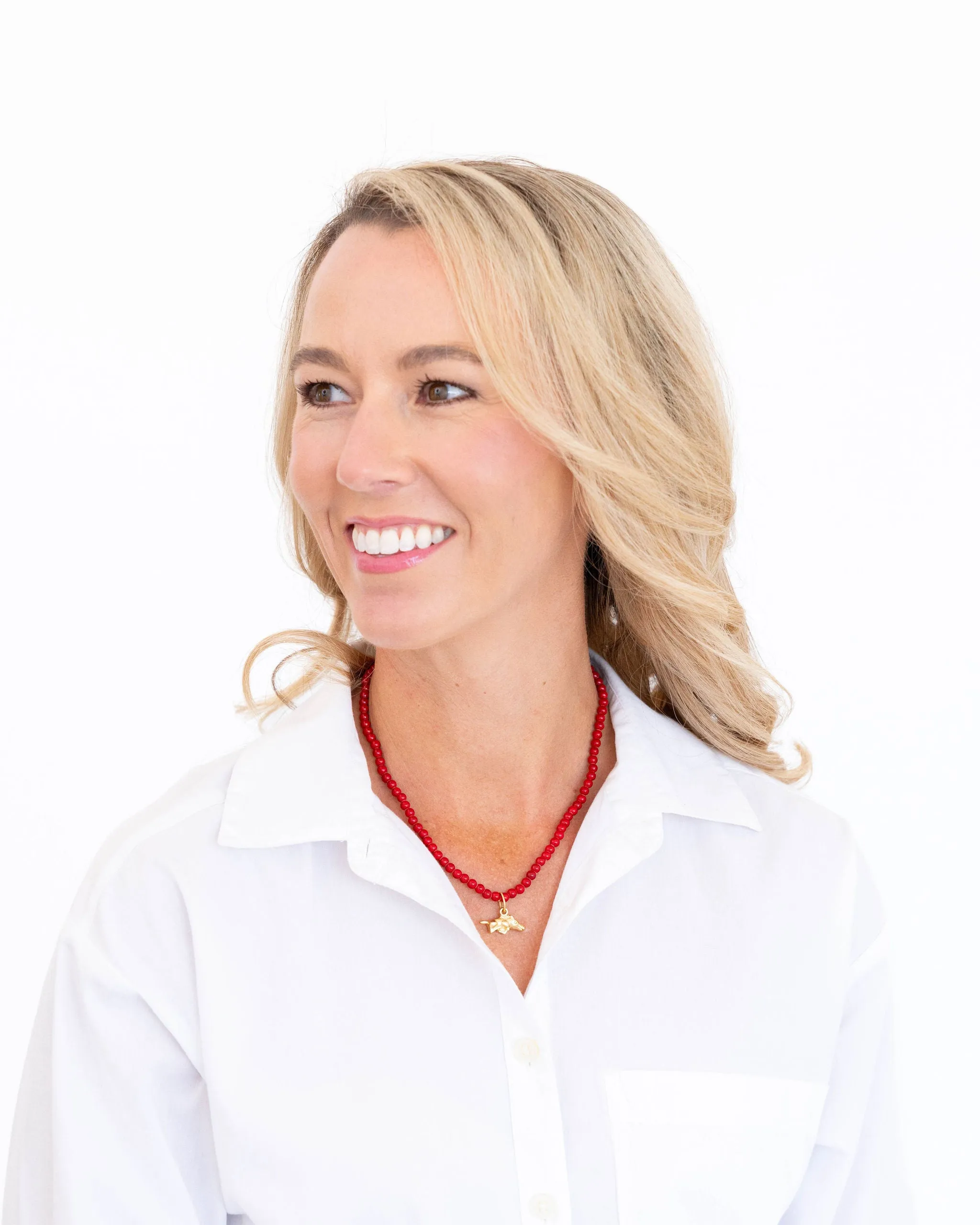 Alys Wild Boar Red Coral Necklace sold by Susan Shaw product image thumbnail 2