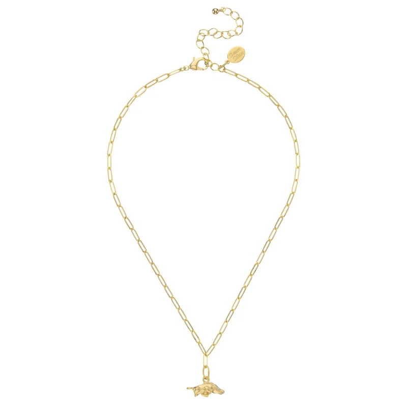 Small Wild Boar Paperclip Necklace sold by Susan Shaw