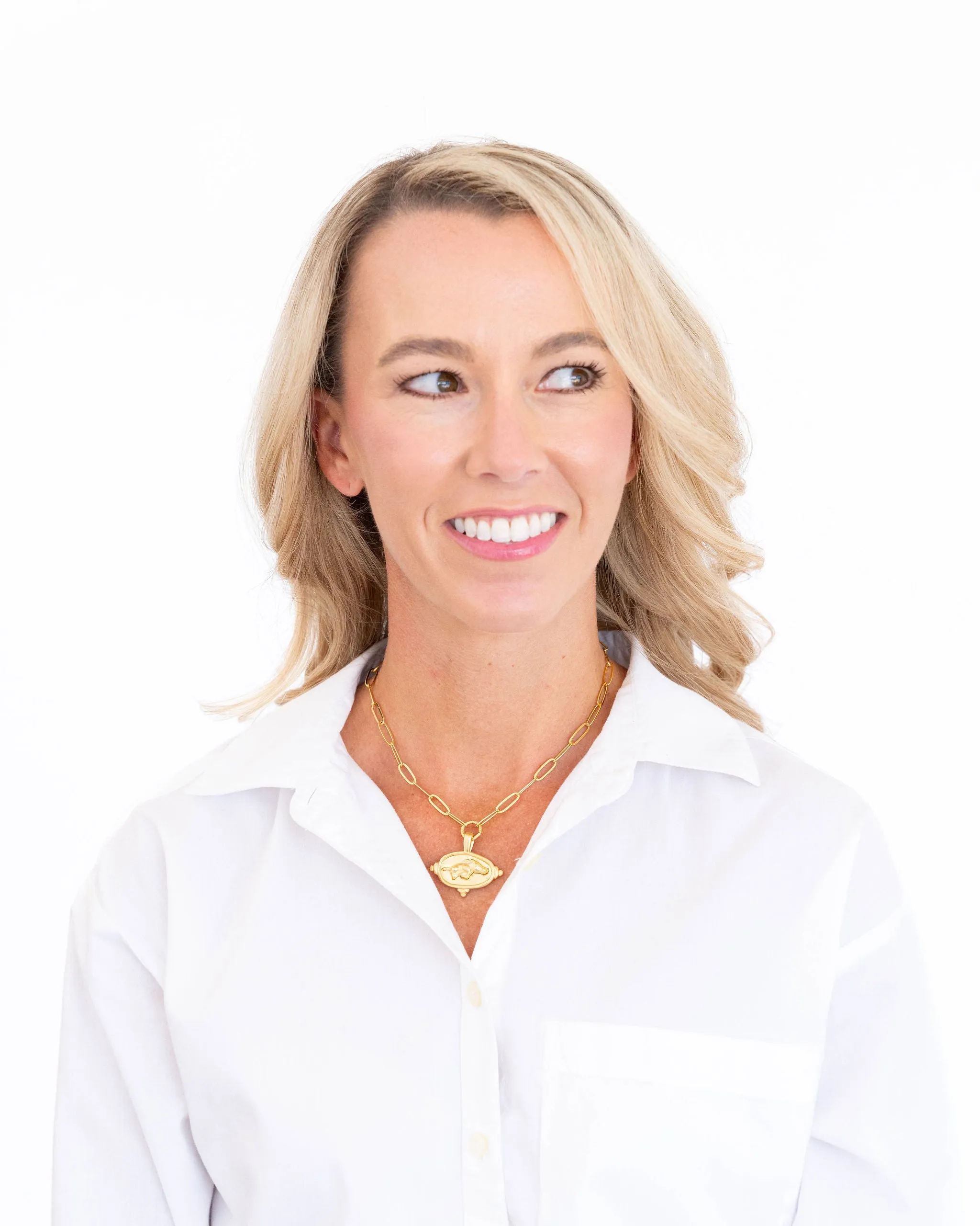 Wild Boar Intaglio Paperclip Necklace sold by Susan Shaw product image thumbnail 2