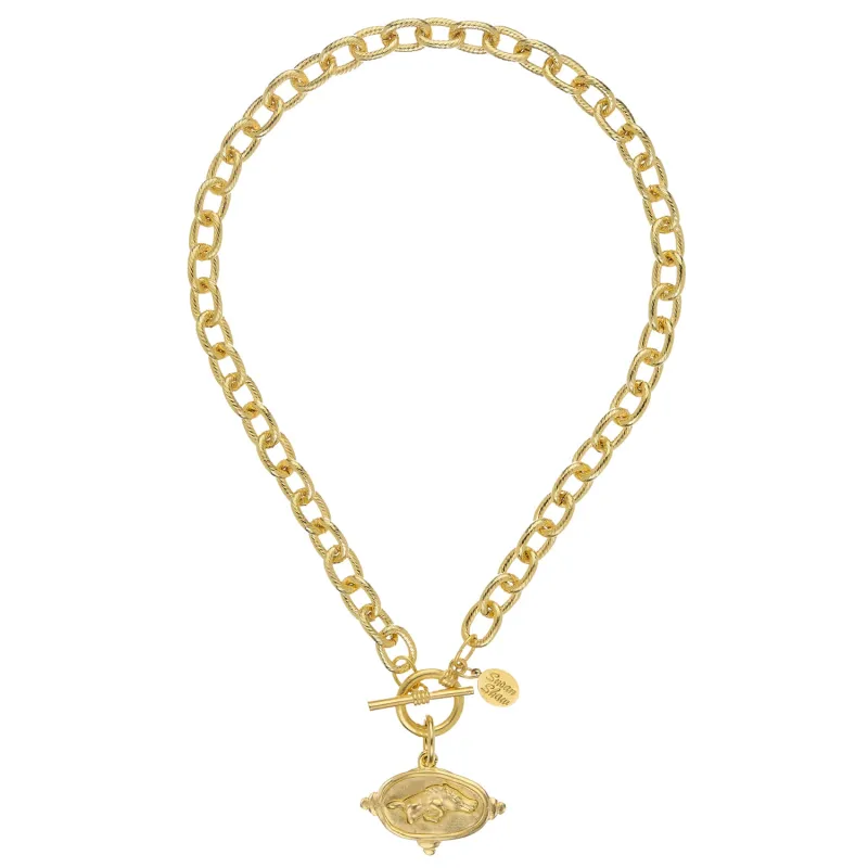 Wild Boar Toggle Necklace sold by Susan Shaw