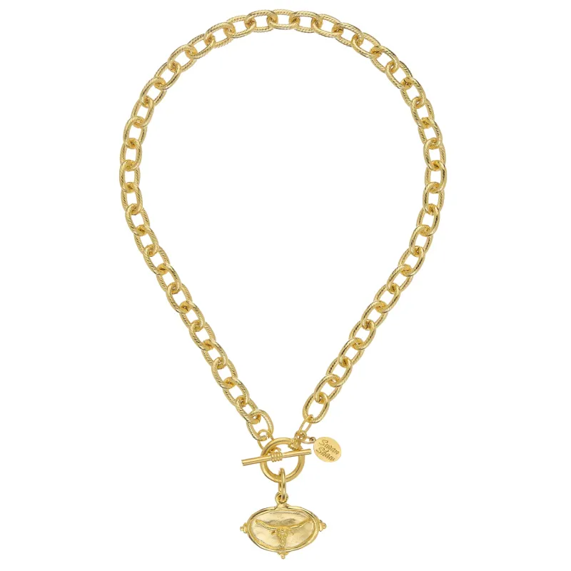 Longhorn Toggle Necklace sold by Susan Shaw