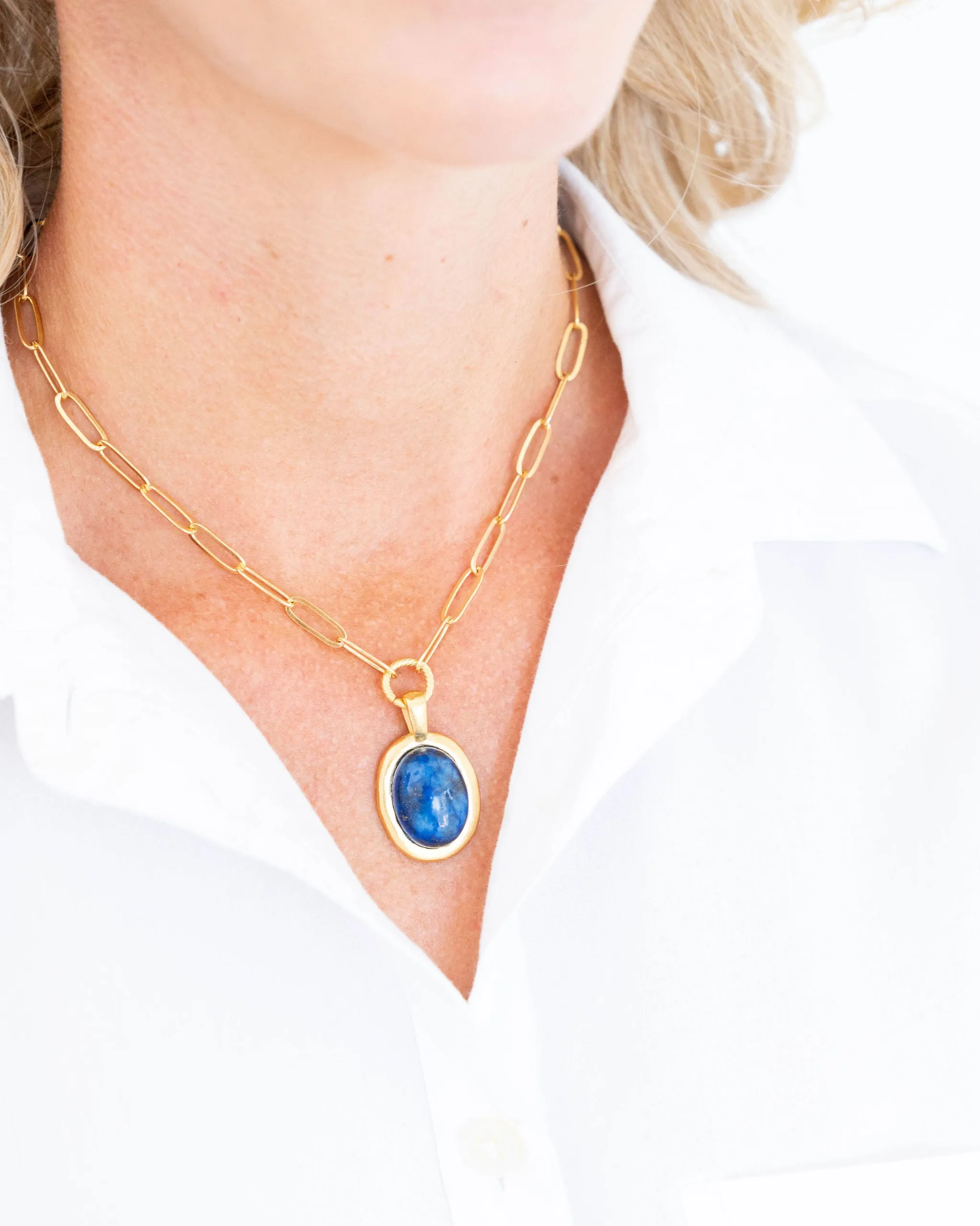 Caroline Paperclip Necklace sold by Susan Shaw product image thumbnail 3