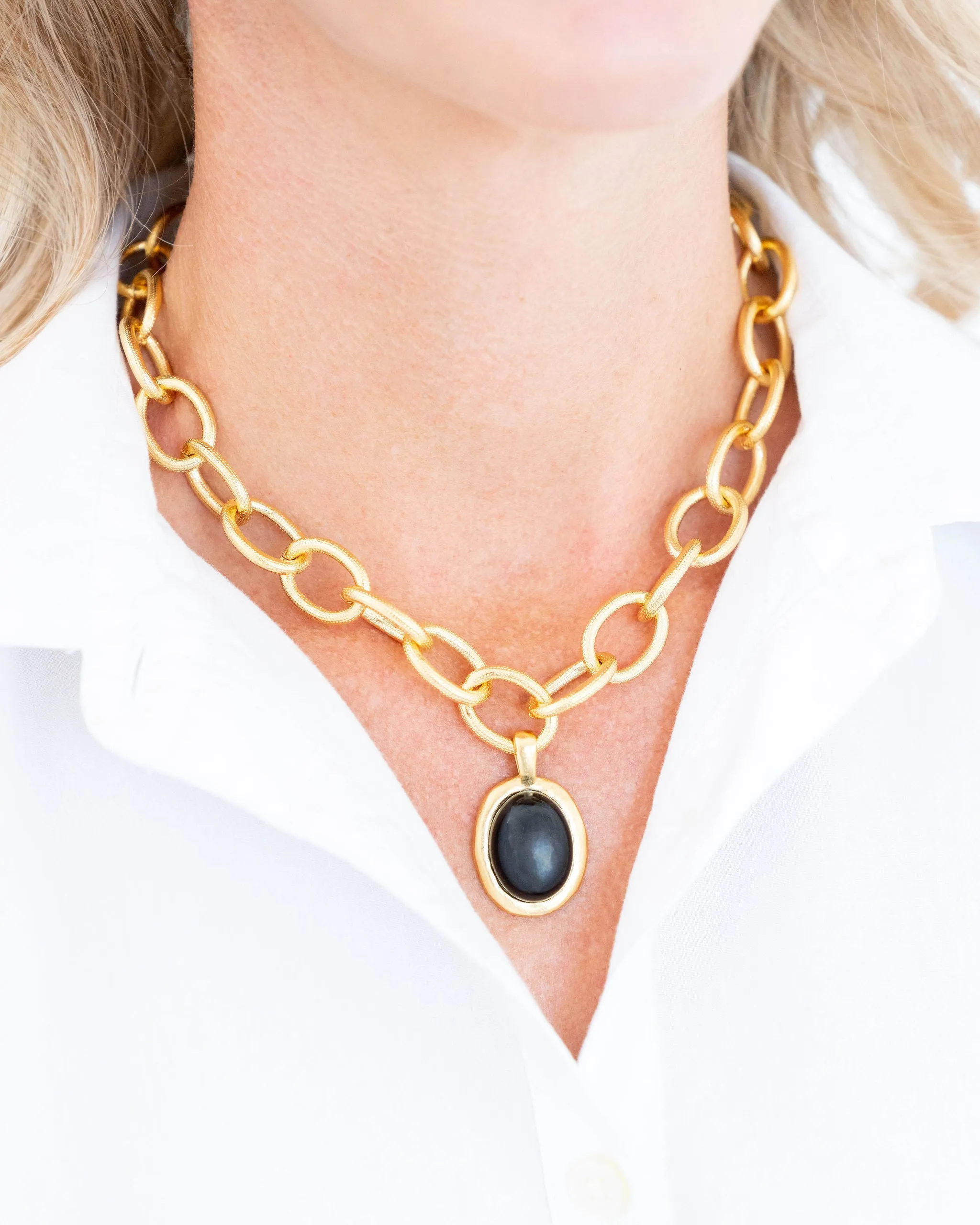 Caroline Loop Chain Necklace sold by Susan Shaw product image thumbnail 3