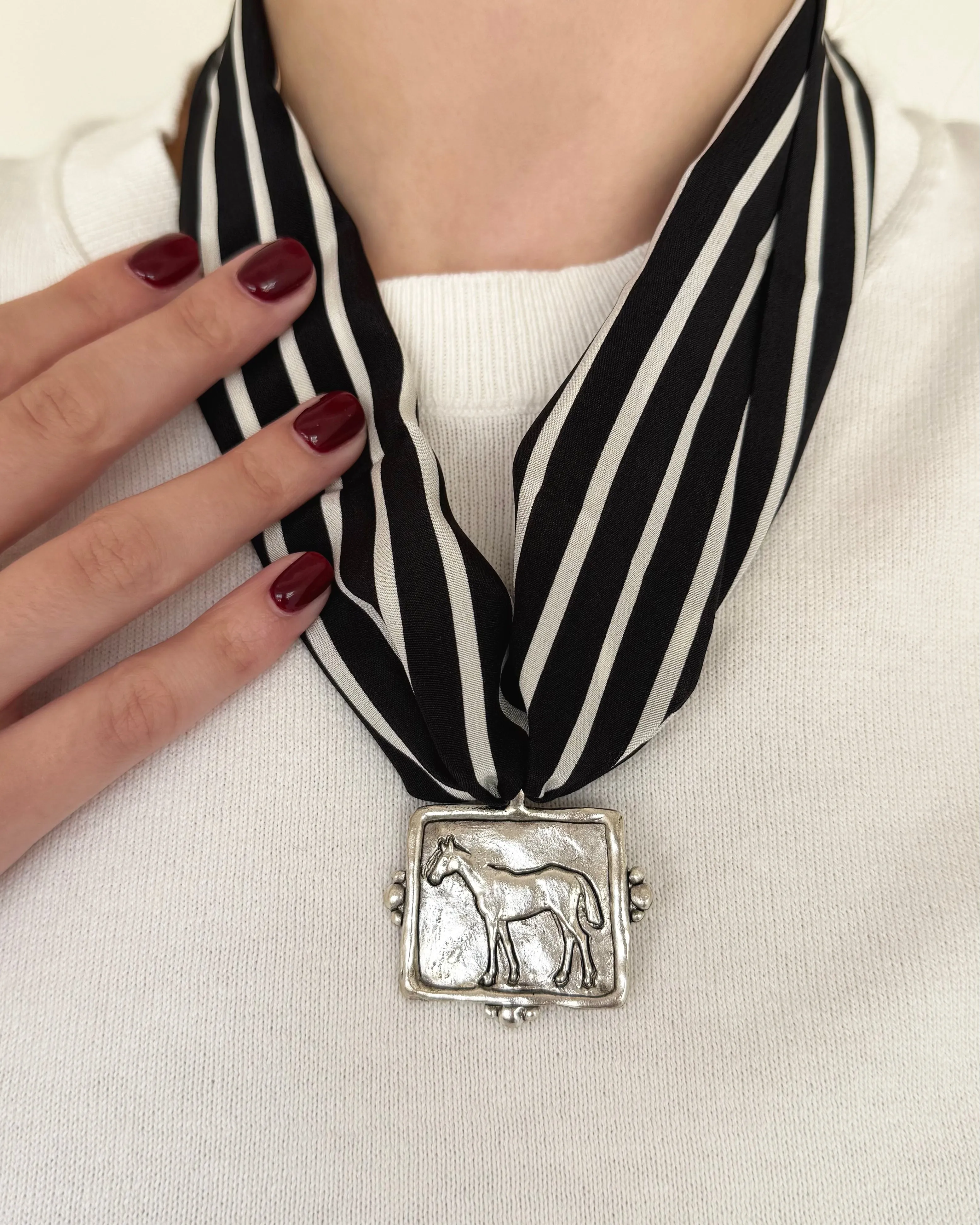 Silver Horse Pendant sold by Susan Shaw product image thumbnail 2