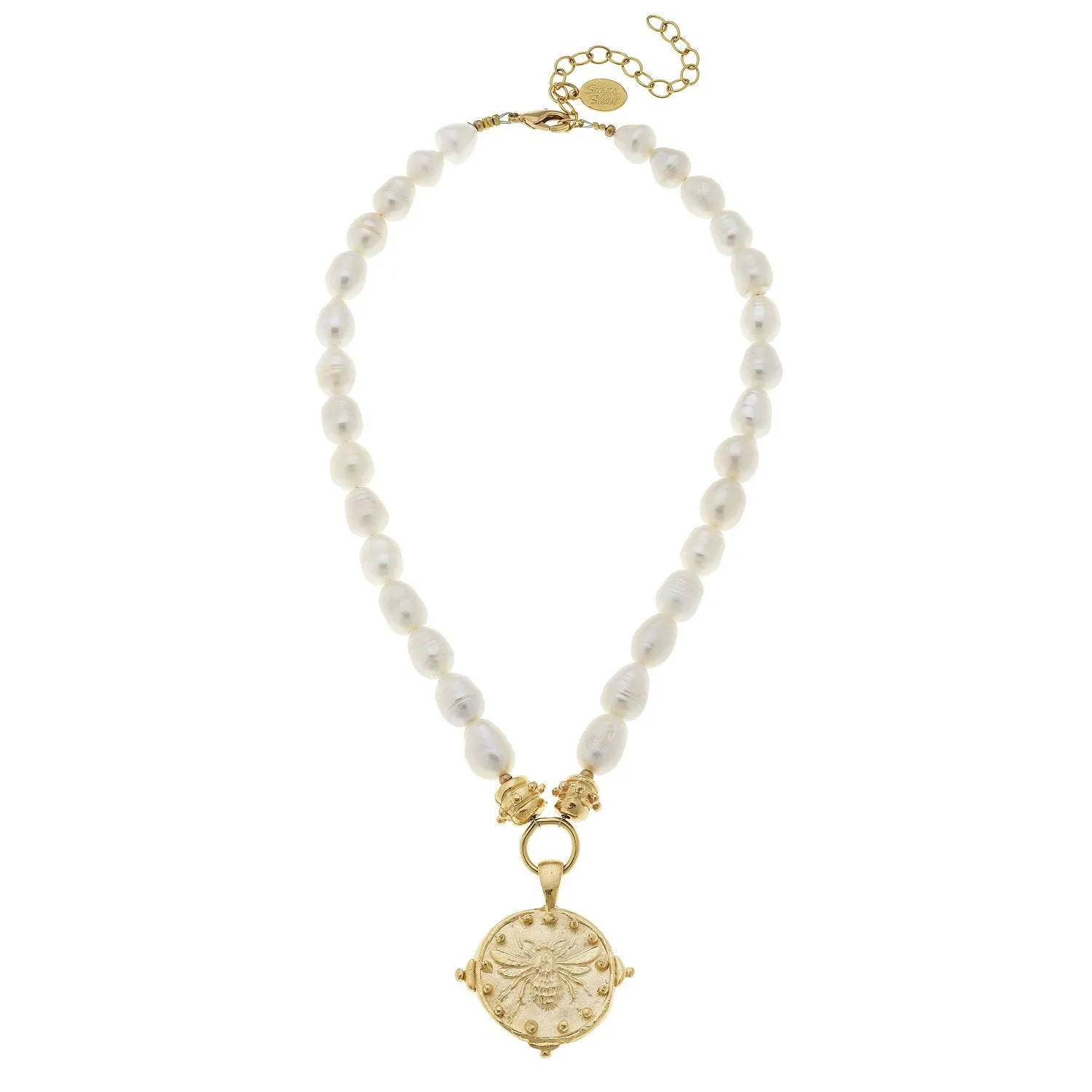 Dotted Bee Pearl Necklace sold by Susan Shaw