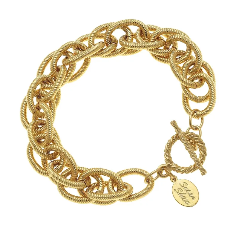 Scrunched Chain Bracelet sold by Susan Shaw