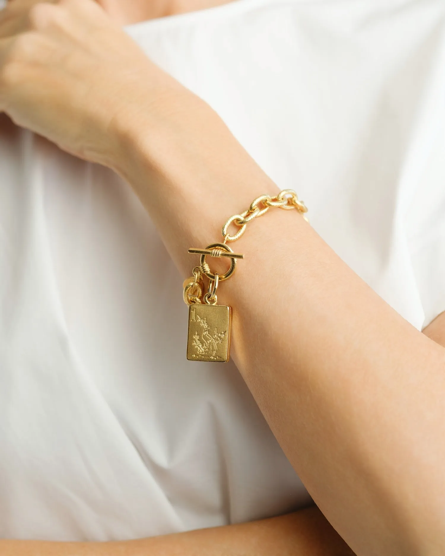 Bird Bam Mahjong Toggle Bracelet sold by Susan Shaw product image thumbnail 3