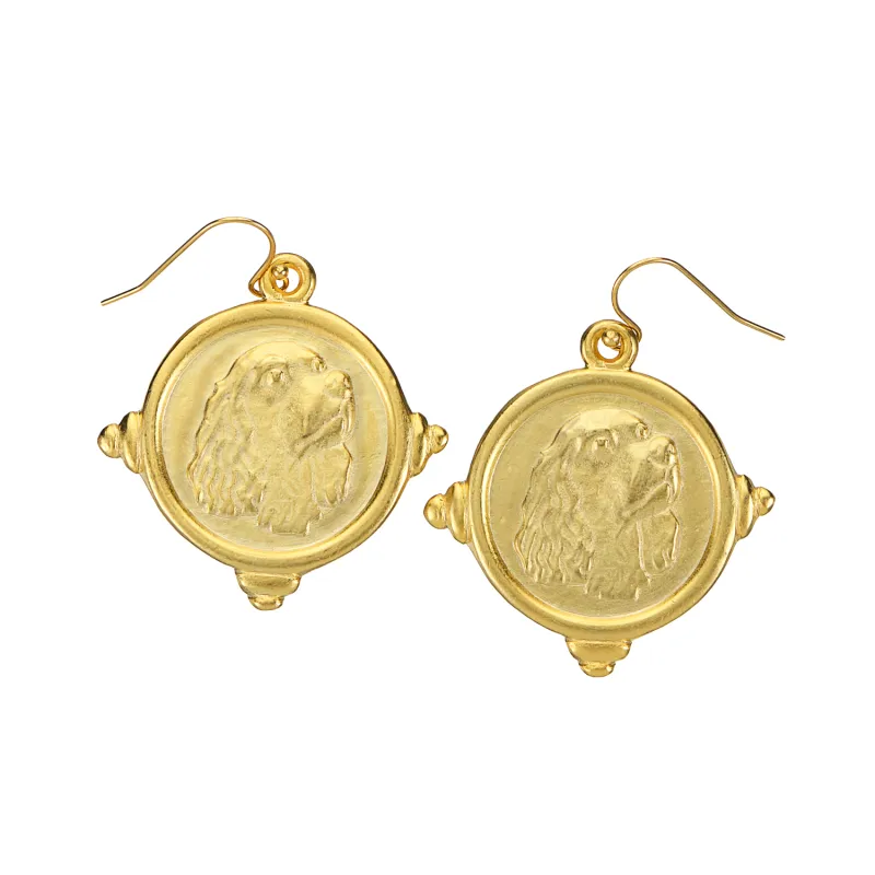 Spaniel Earrings made by Susan Shaw
