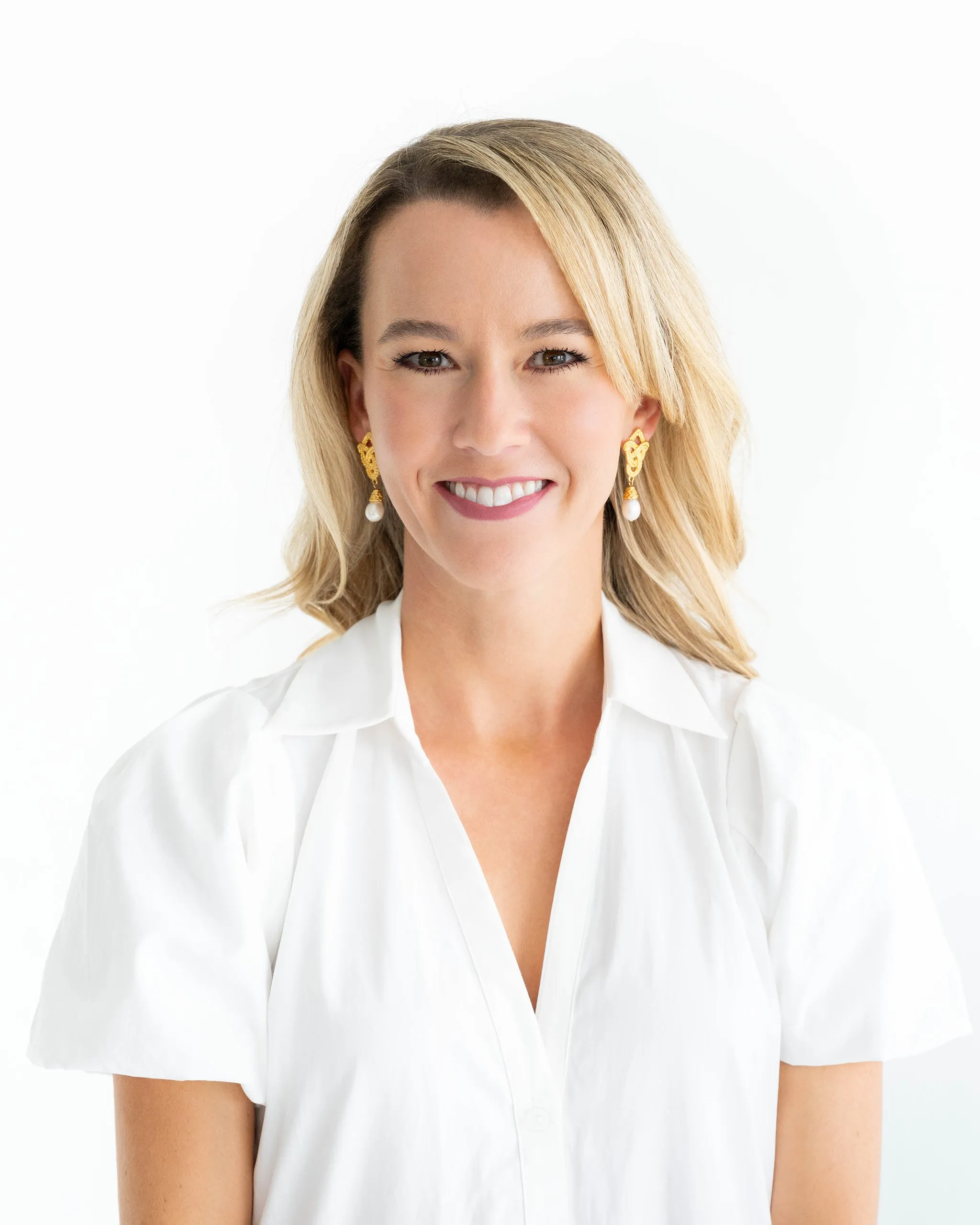 Love Knot Pearl Drop Earrings sold by Susan Shaw product image thumbnail 2