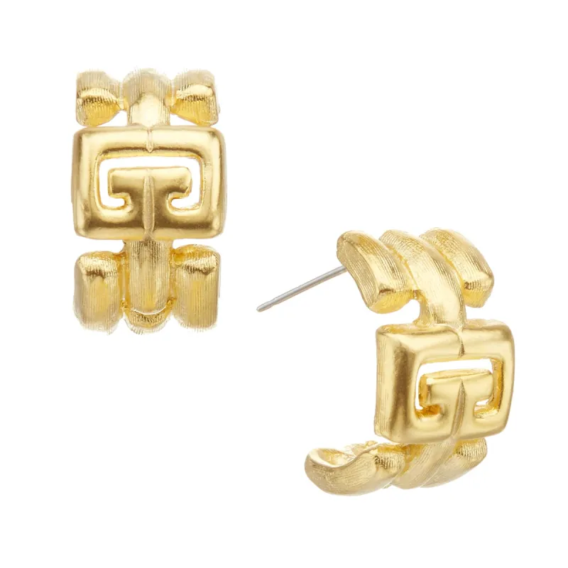 Small Greek Key Hoops sold by Susan Shaw