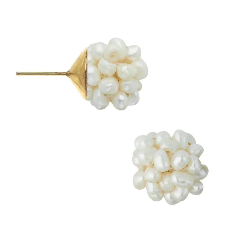 Pearl Cluster Studs sold by Susan Shaw
