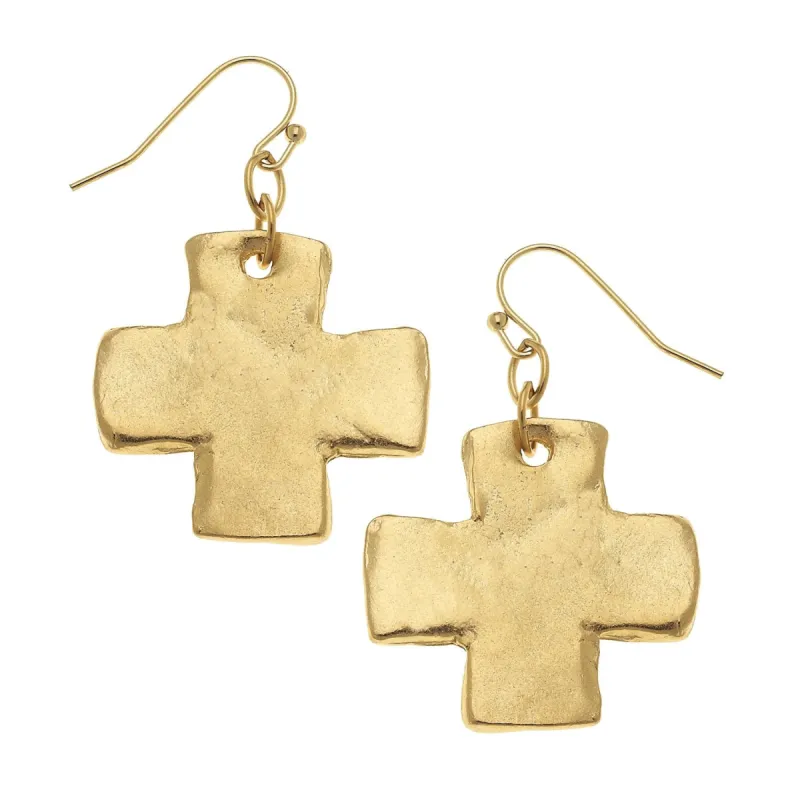 Square Cross Earrings sold by Susan Shaw