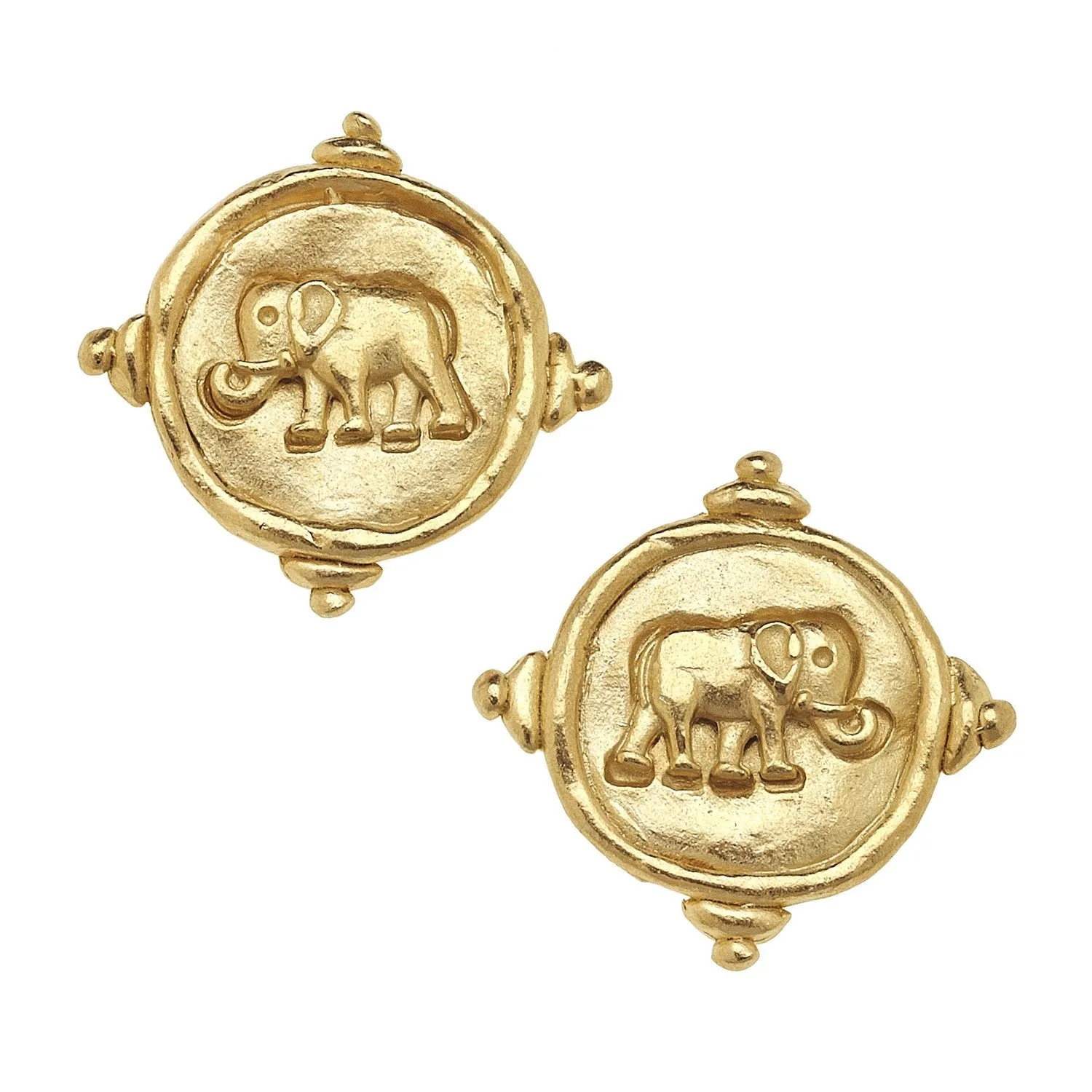 Elephant Intaglio Studs sold by Susan Shaw product image thumbnail 5