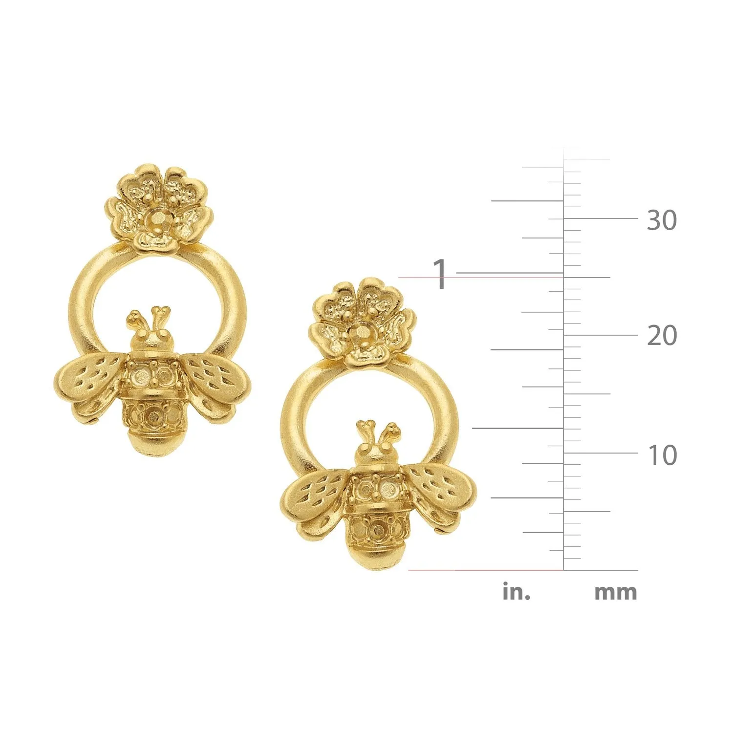 Poppy Bee Studs sold by Susan Shaw product image thumbnail 4