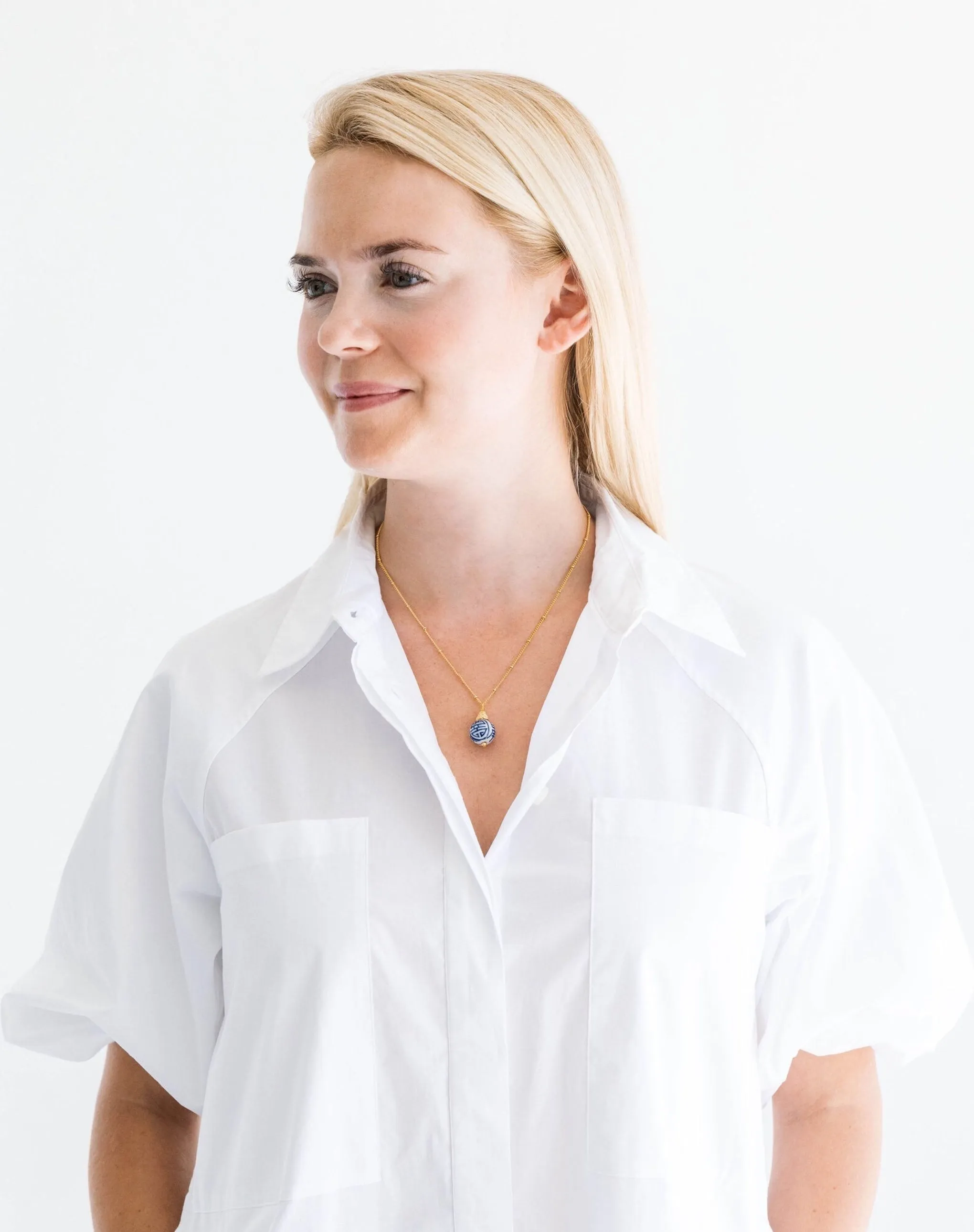 Blue & White Dainty Necklace sold by Susan Shaw product image thumbnail 2