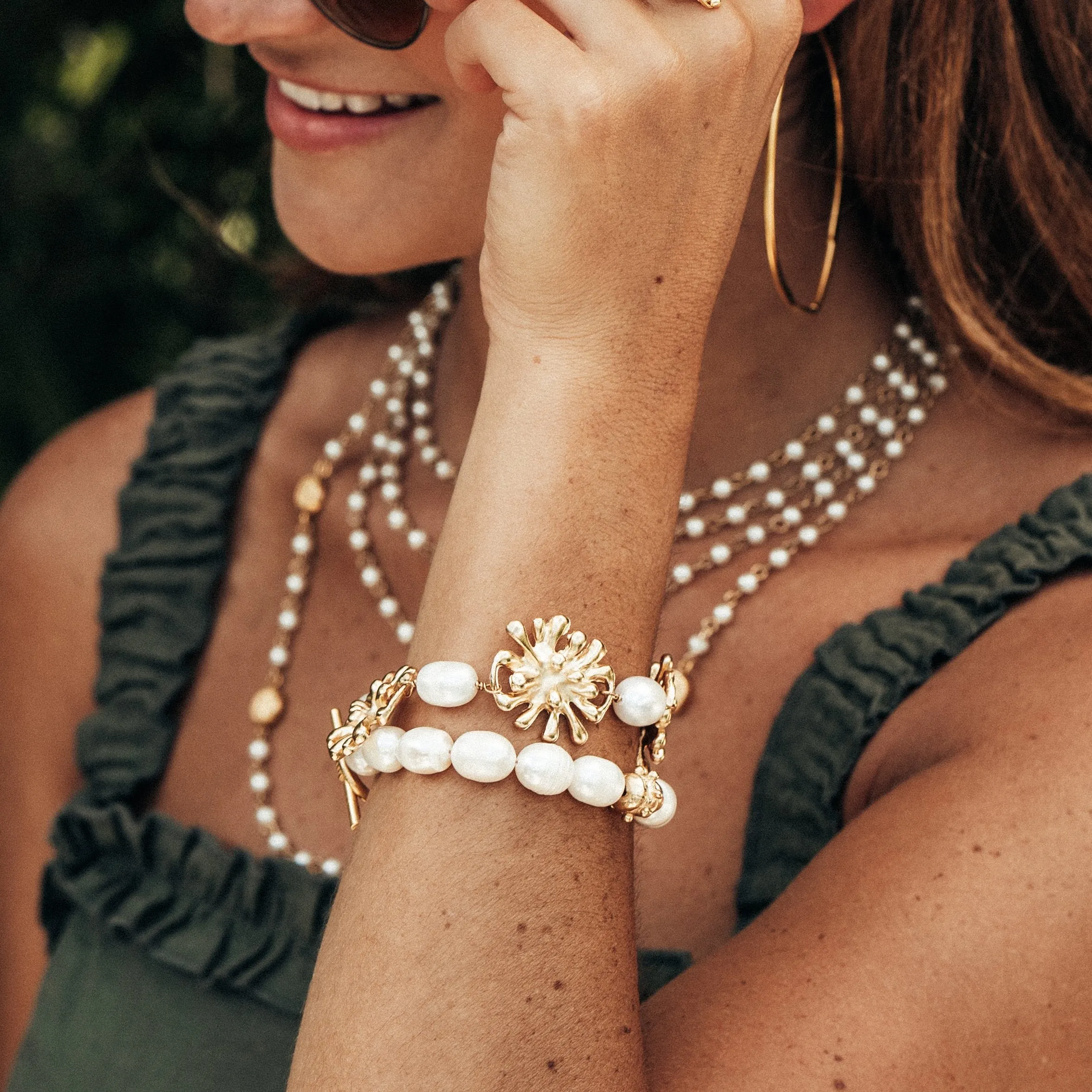 Firecracker Pearl Bracelet sold by Susan Shaw product image thumbnail 2