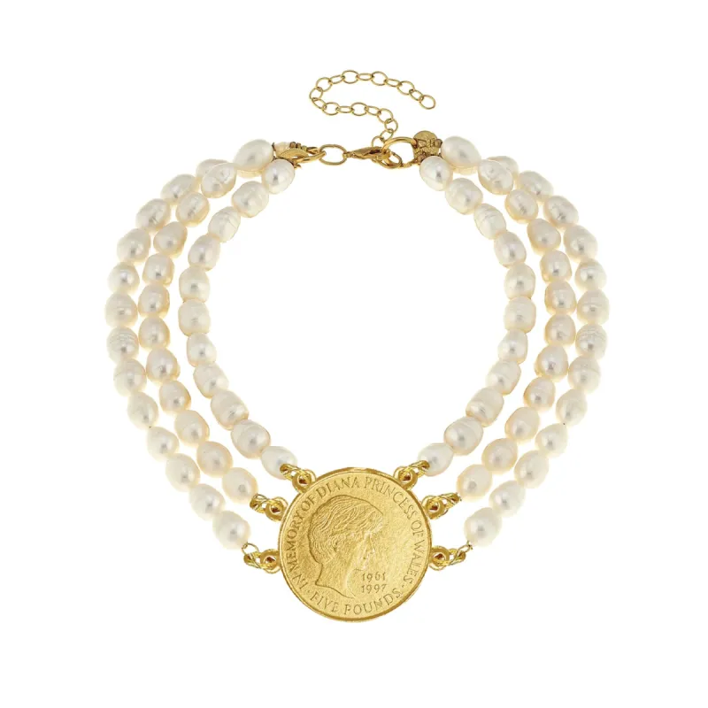 Diana Pearl Choker Necklace made by Susan Shaw